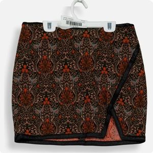 Express Patterned Mini Skirt